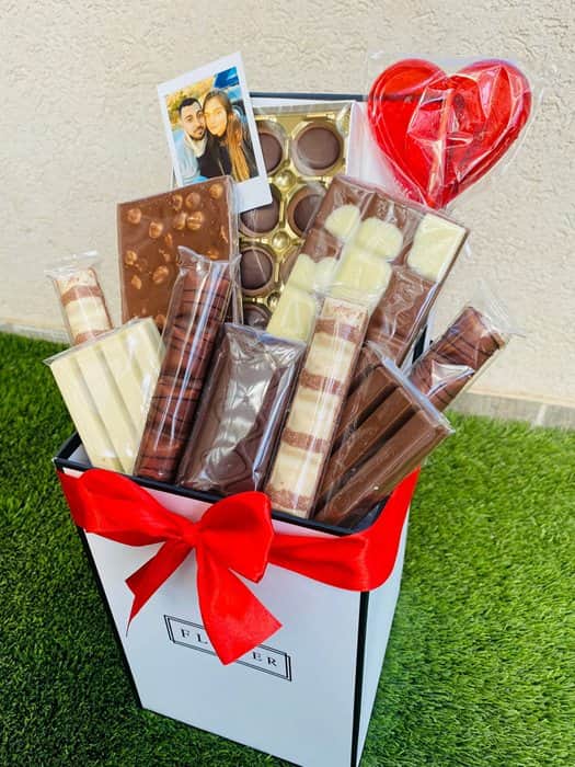 מארז שוקולד פתוח